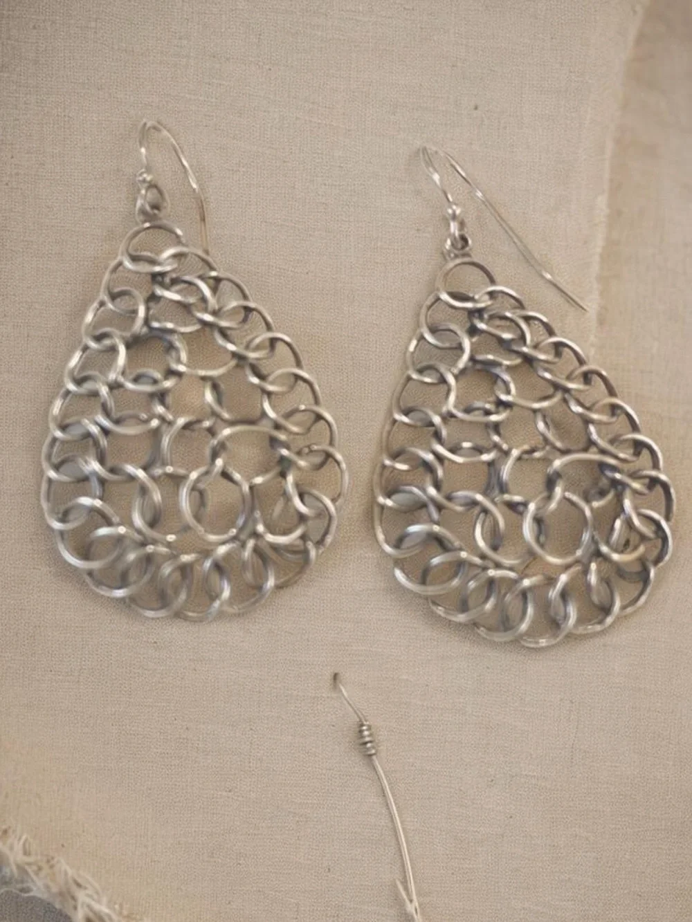 Silpada Teardrop Mesh Dangle Earrings W1519